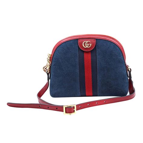 red and blue gucci bag.